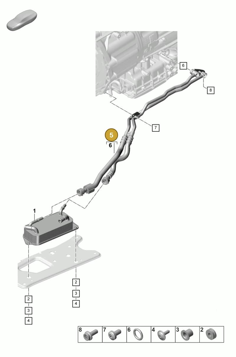 PAE317760A — Porsche Panamera (2023-2025) diagram p58360010, position 5