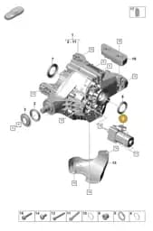 PAE341601 Porsche Servomotor for Controlled Axle Differential
