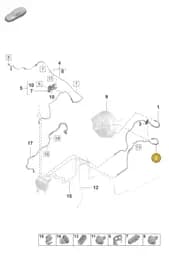 PAE614706 Porsche Brake Line