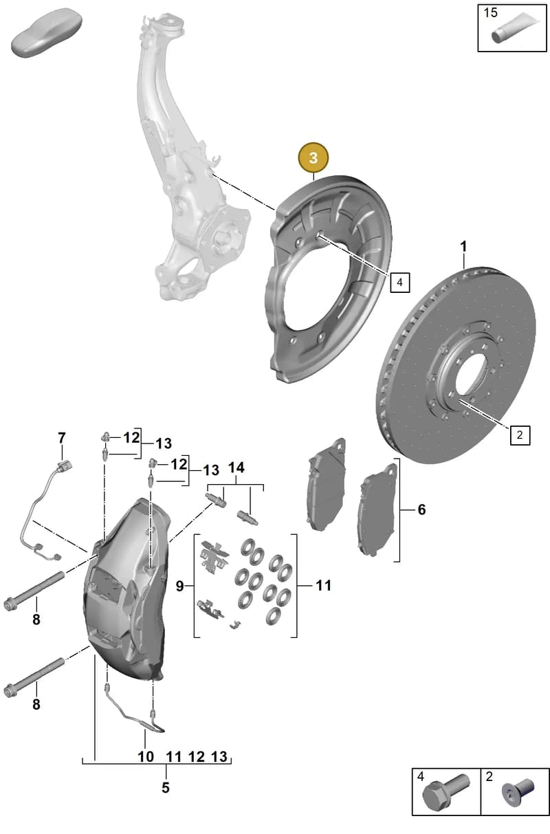 PAE615311 — Porsche Panamera (2023-2025) diagram p62602400, position 3