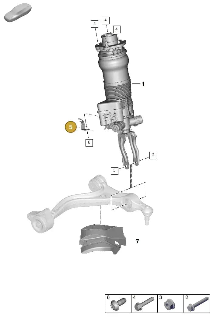 PAE616197 — Porsche Panamera (2023-2025) diagram p62402000, position 5