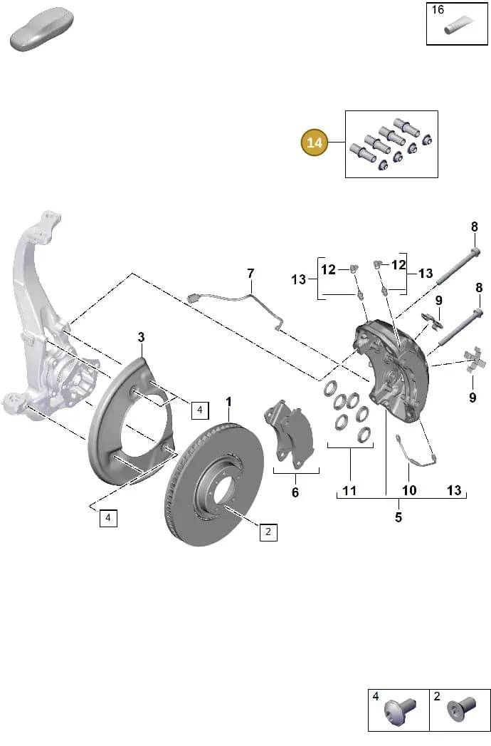 PAE698137 — Porsche Cayenne Coupe (2023-2023) diagram p60602400, position 14