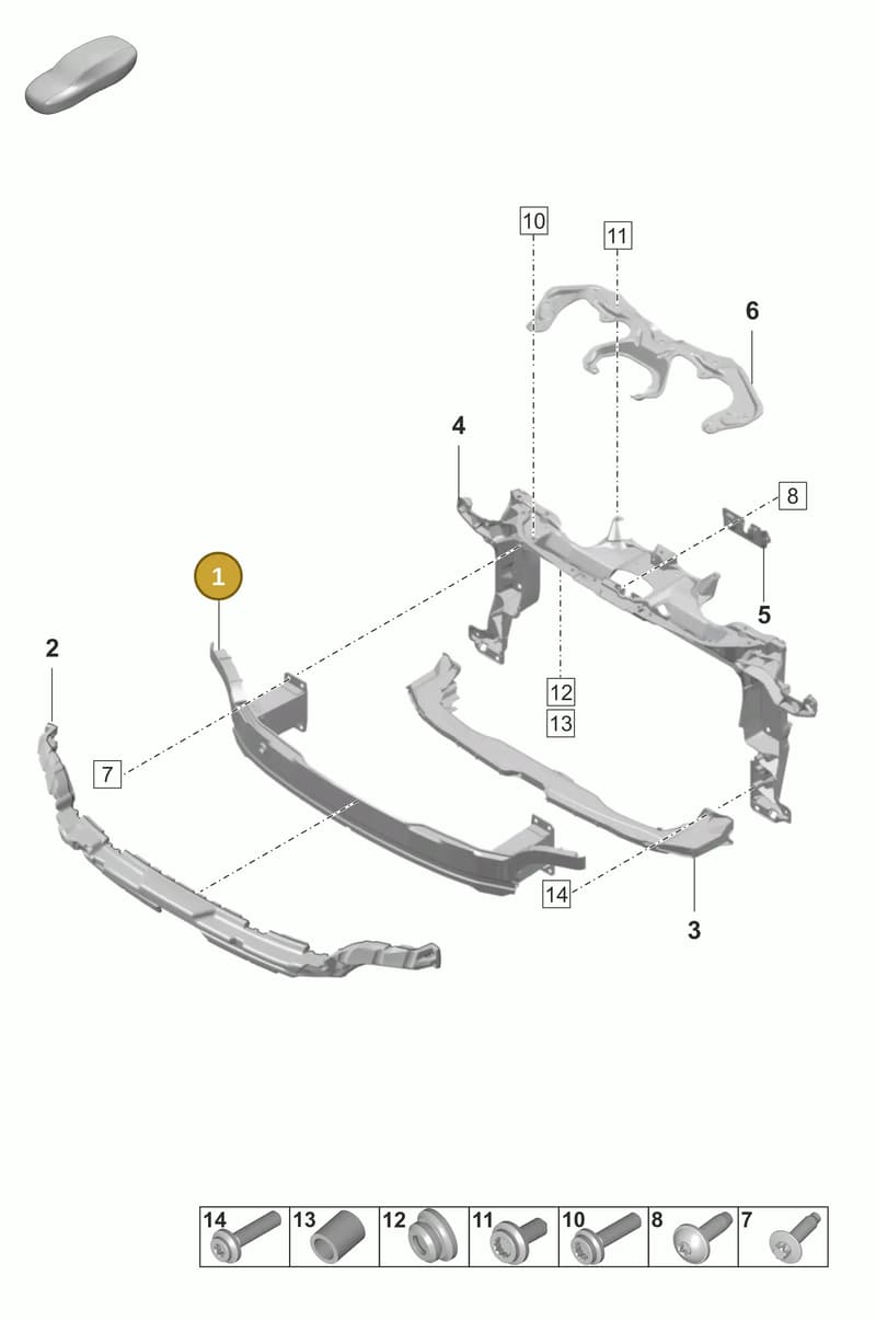 PAE805241 — Porsche Panamera (2020-2023) diagram p58802410, position 1