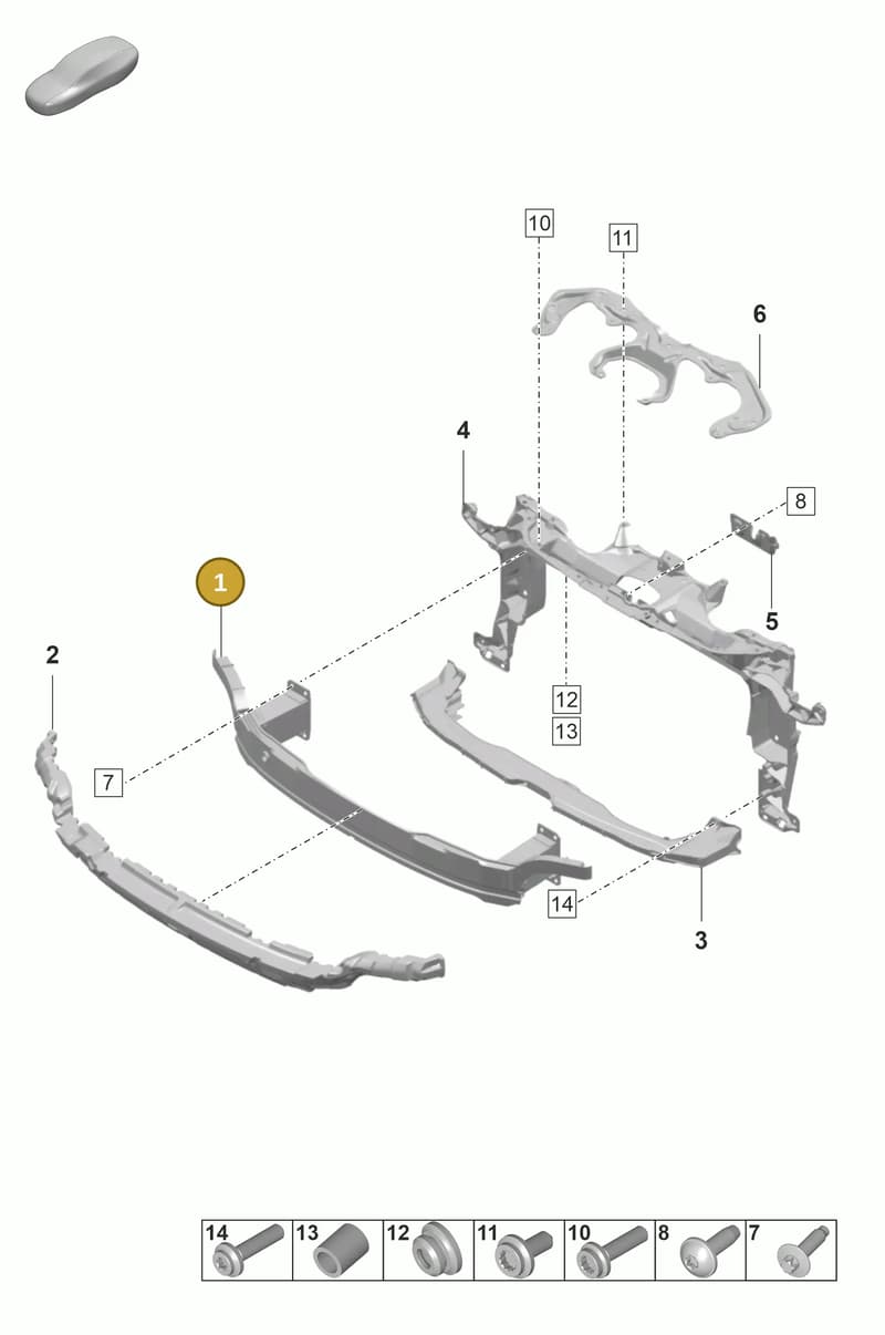 PAE805241 — Porsche Panamera (2020-2023) diagram p58802420, position 1