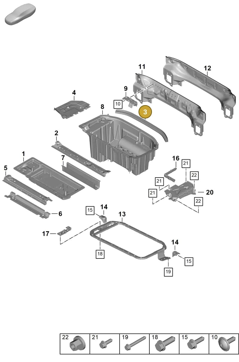 PAE814153GRV — Porsche Panamera (2023-) diagram p62801250, position 3