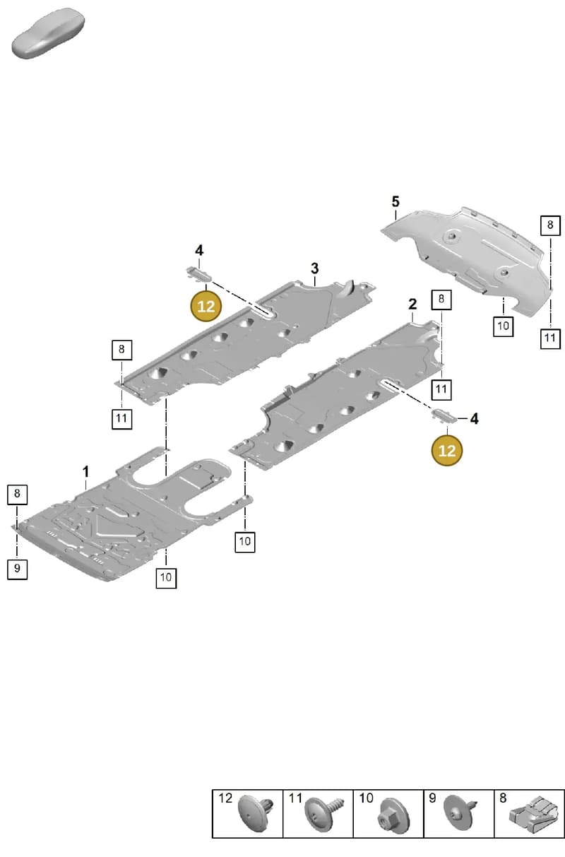 PAE8672999B9 — Porsche Panamera (2023-2025) diagram p62801700, position 12