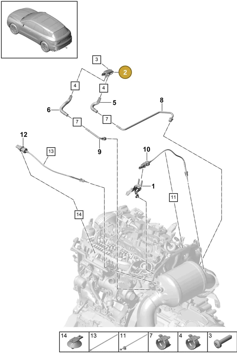 PAE906051E — Porsche Cayenne (2017-2023) diagram p51202230, position 2
