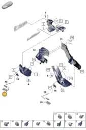 PAE906131 Porsche Holder for Temperature Sensor