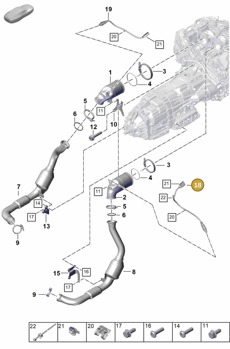 PAE906265 — Porsche Panamera (2023-2025) diagram p62202210, position 18