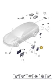 PAE907040 Porsche Control Unit for Air Conditioner