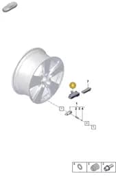 PAE907297 Porsche Retainer for Control Unit