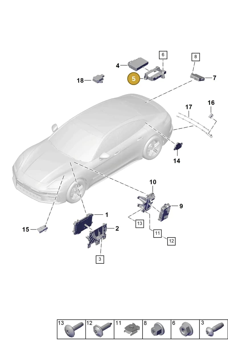 PAE907371 — Porsche Panamera (2023-2025) diagram p62901100, position 5