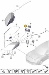 PAE907392 Porsche Bracket