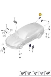 PAE907461 Porsche Retainer for Control Units