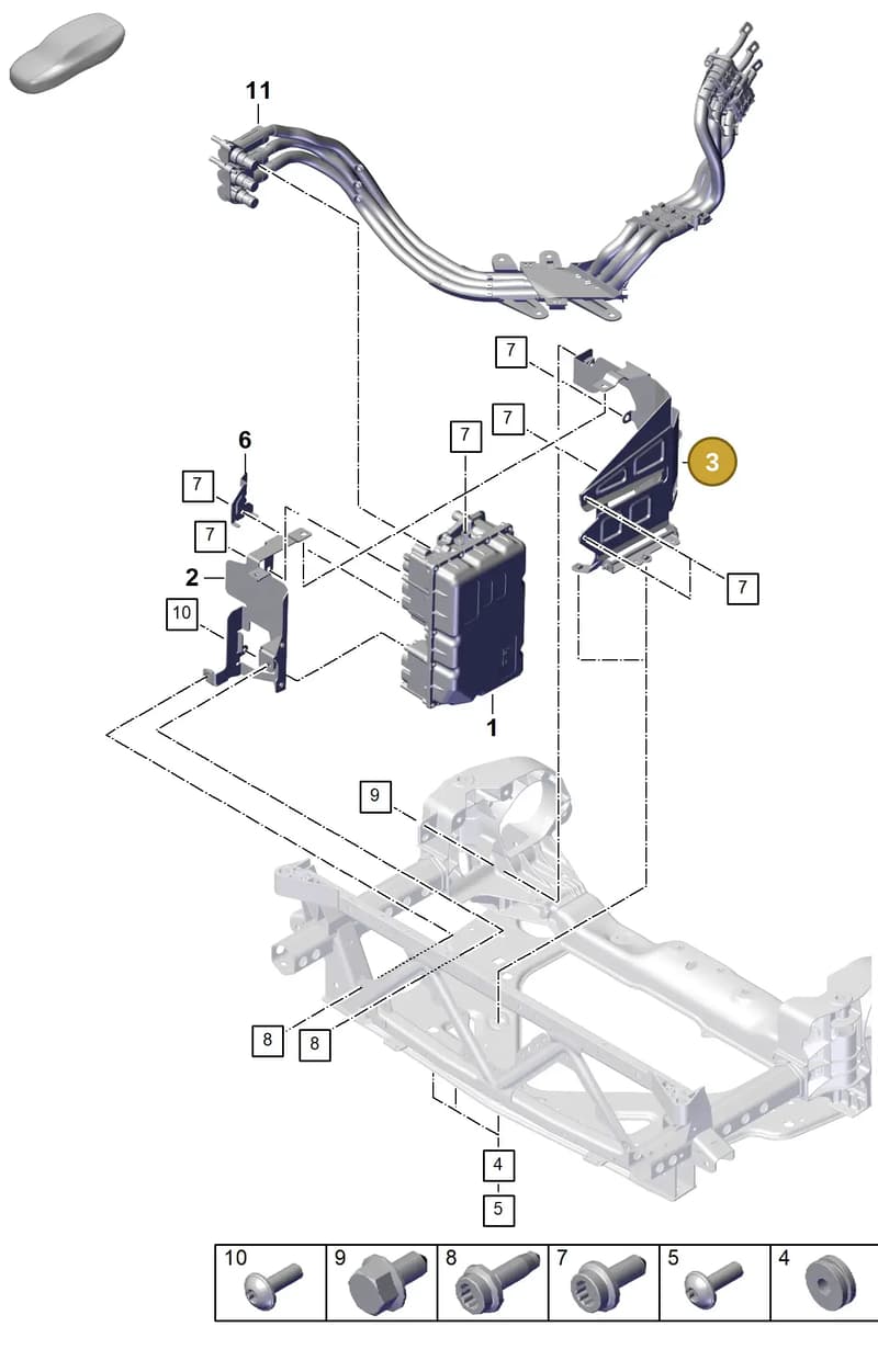 PAE907462 — Porsche Panamera (2023-2025) diagram p62251100, position 3