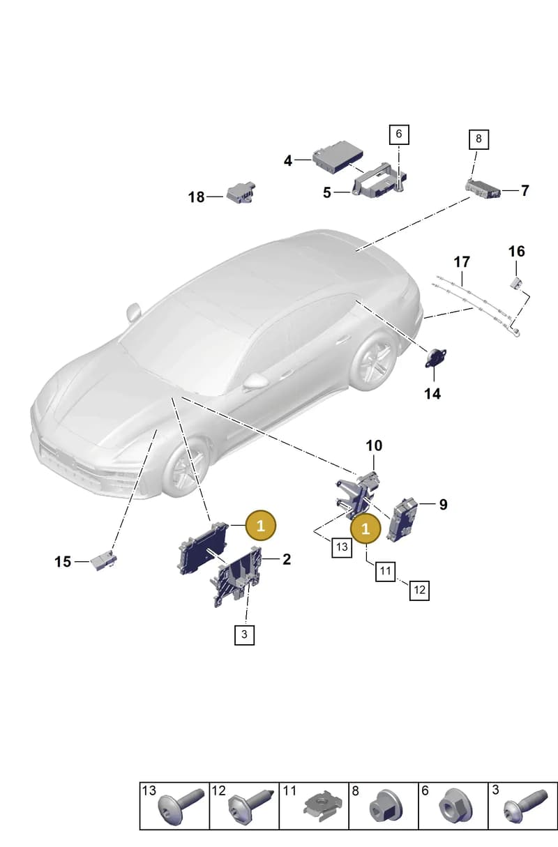 PAE907547 — Porsche Panamera (2023-2025) diagram p62901100, position 1