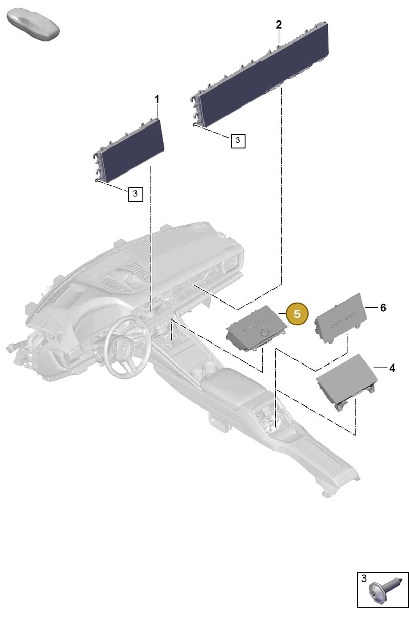 PAE919610ANTO — Porsche Panamera (2023-2025) diagram p62911100, position 5