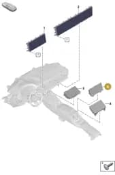 PAE919611BI44 Porsche Control Panel (Rhodium Grey I44)