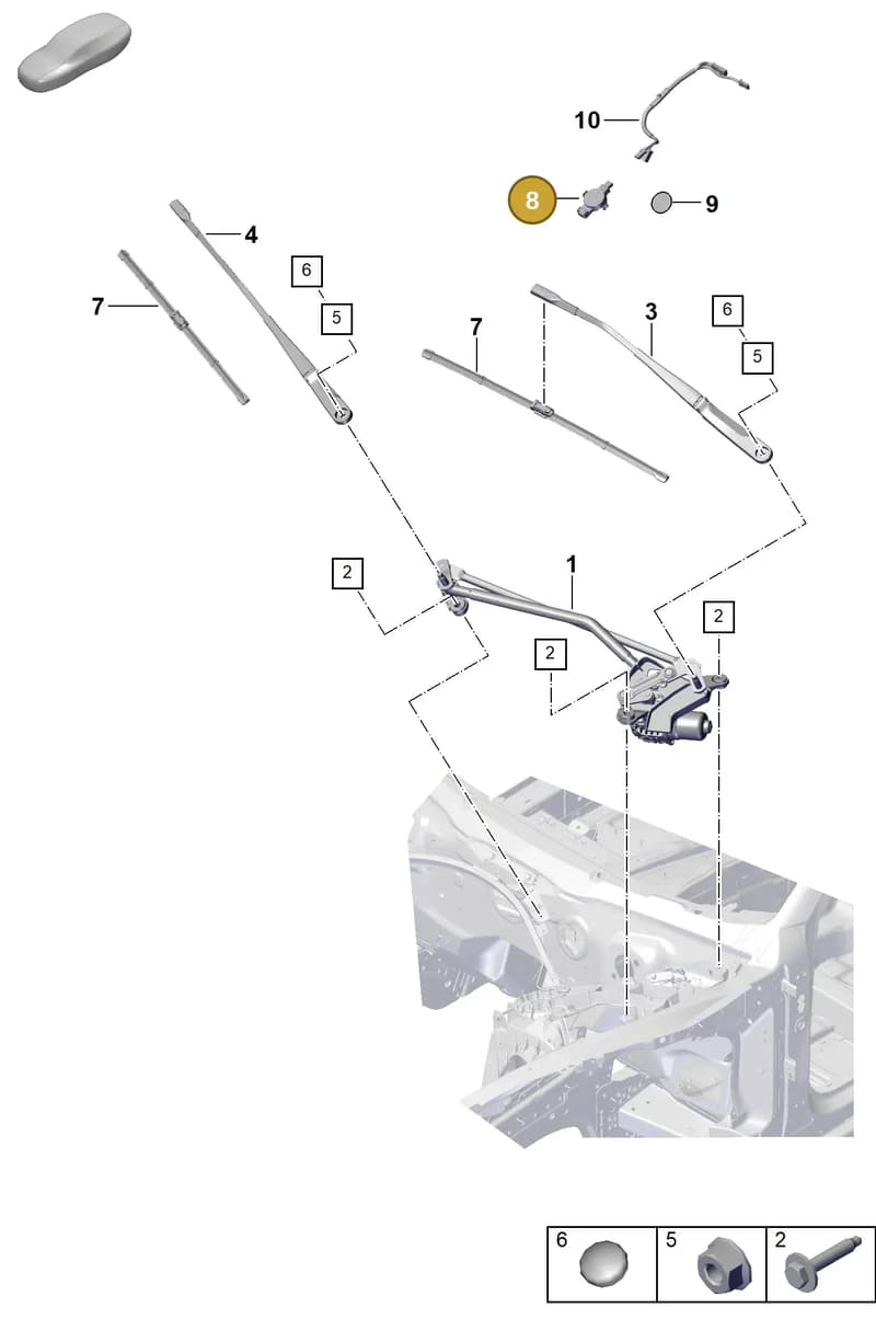 PAE955547 — Porsche Panamera (2023-2025) diagram p62906000, position 8