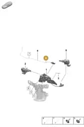 PAE971838 Porsche Cable Ties with Bracket