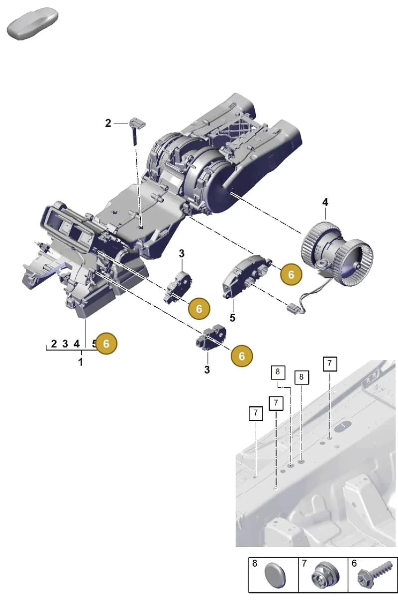 PAF000703 — Porsche Cayenne Coupe (2023-2023) diagram p60814280, position 6