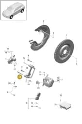 PAF001921 Porsche Balance Weight with Hexagon Bolt