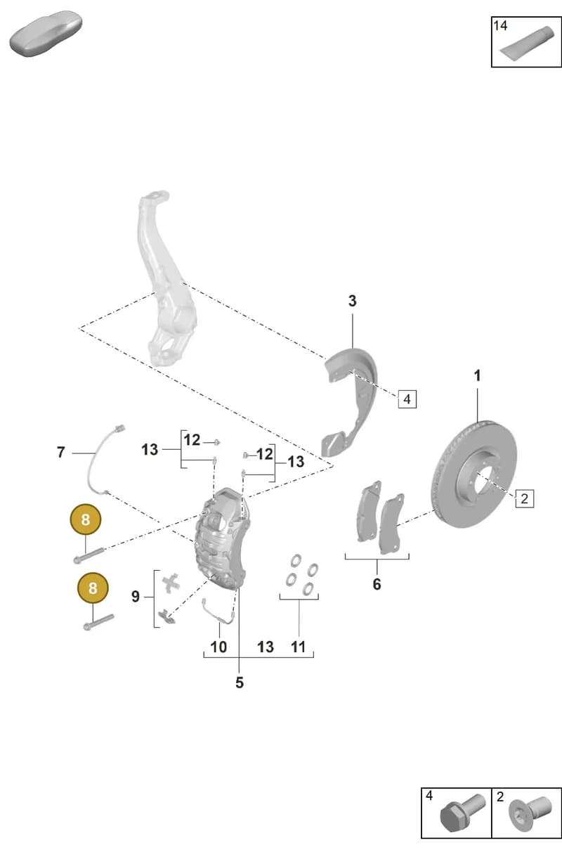 PAF004572 — Porsche Panamera (2020-2023) diagram p56602000, position 8
