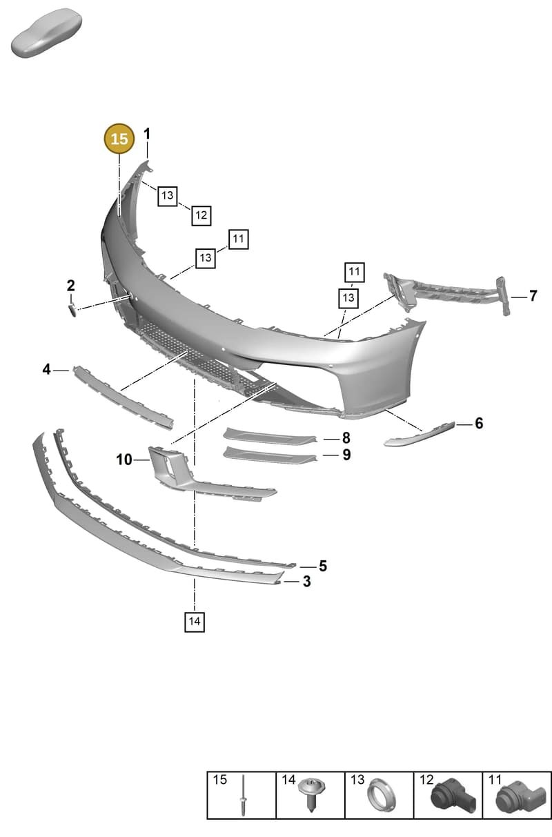 PAF005217 — Porsche 911 (2024-2025) diagram p63802030, position 15