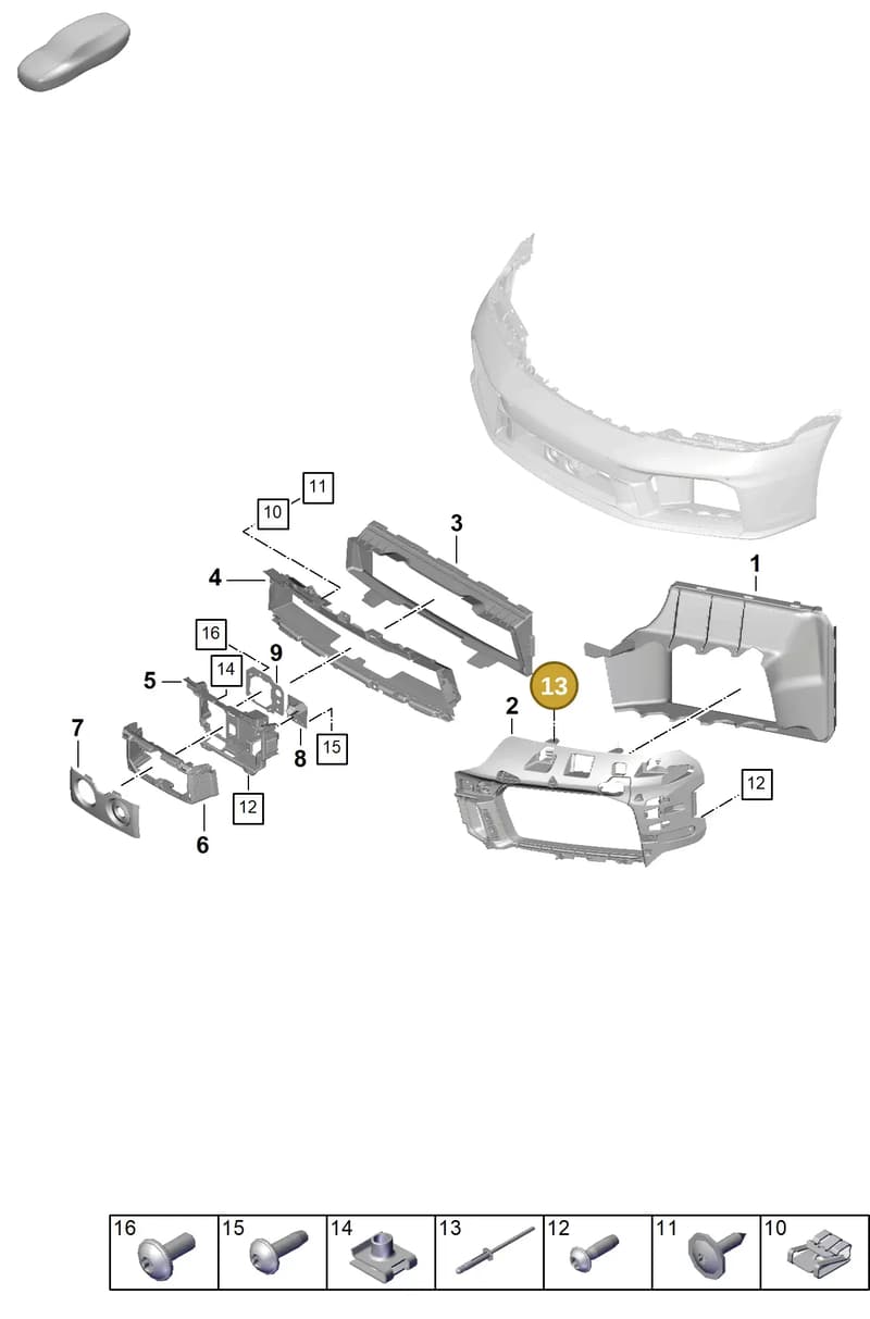 PAF005217 — Porsche 911 (2024-2025) diagram p63802150, position 13