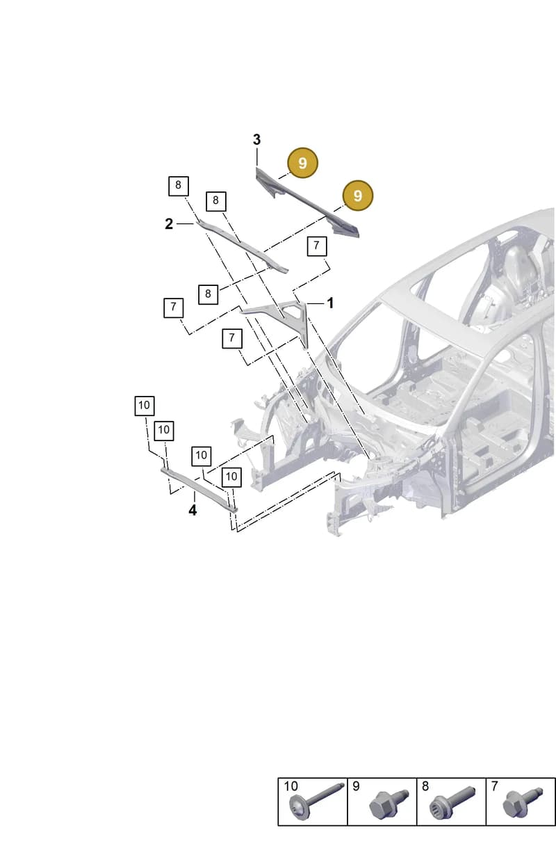 PAF00537100 — Porsche Cayenne (2017-2023) diagram p51801010, position 9