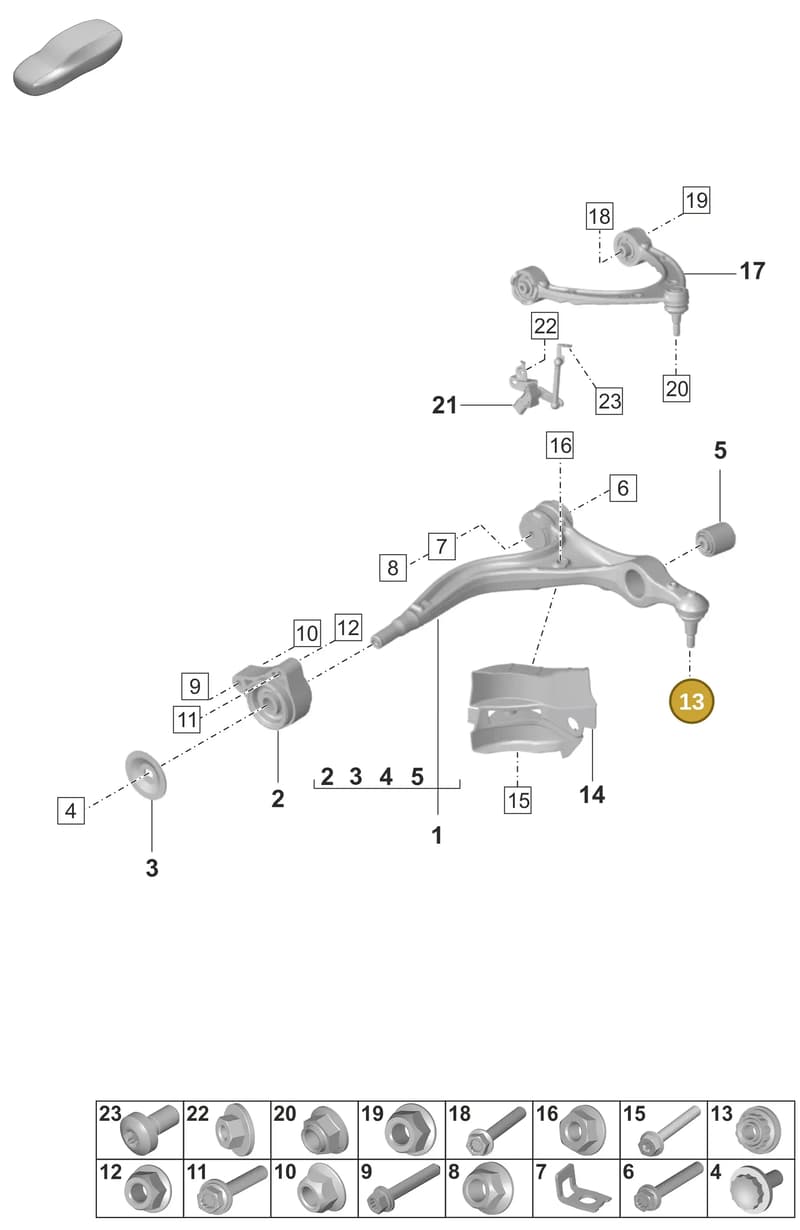 PAF005633 — Porsche Panamera (2023-2025) diagram p58401050, position 13