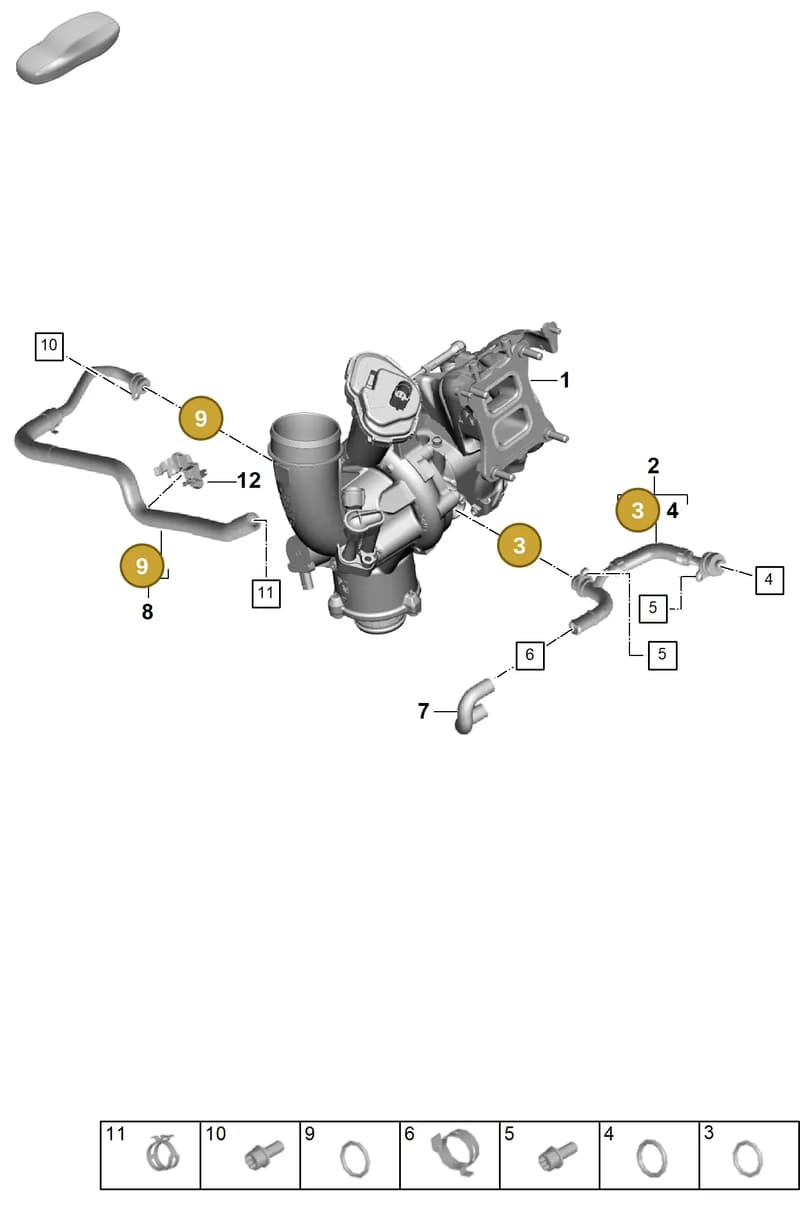 PAF006114 — Porsche Cayenne Coupe (2023-2023) diagram p60202100, position 3+9