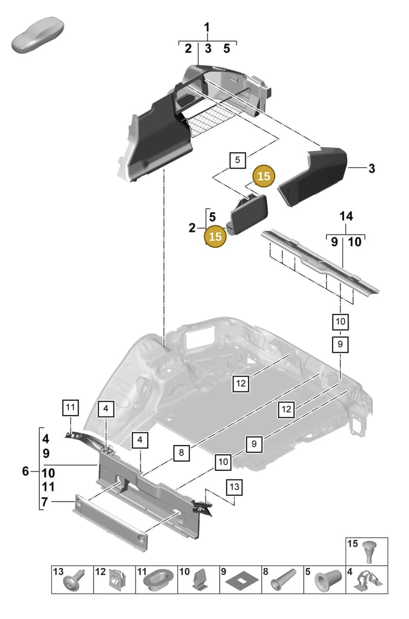 PAF006992 — Porsche Panamera (2020-2023) diagram p58807500, position 15