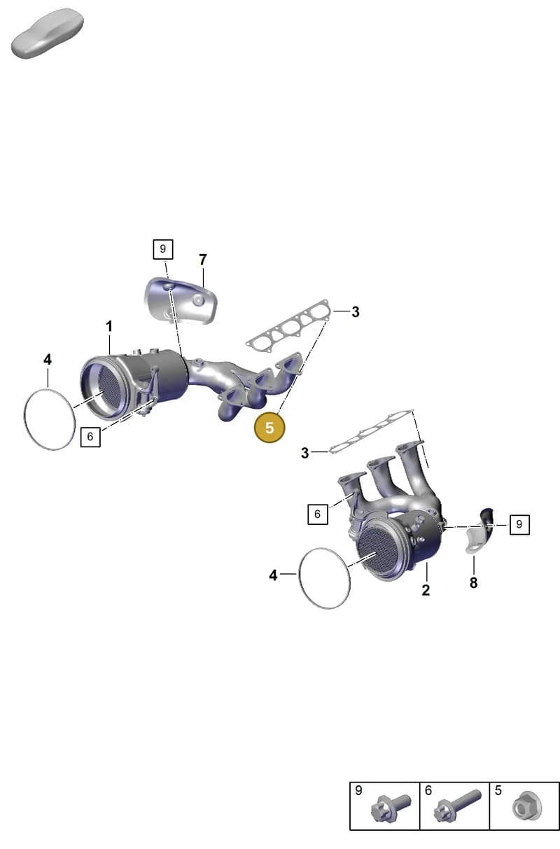 PAF007634 — Porsche 911 (2021-2022) diagram p59202000, position 5