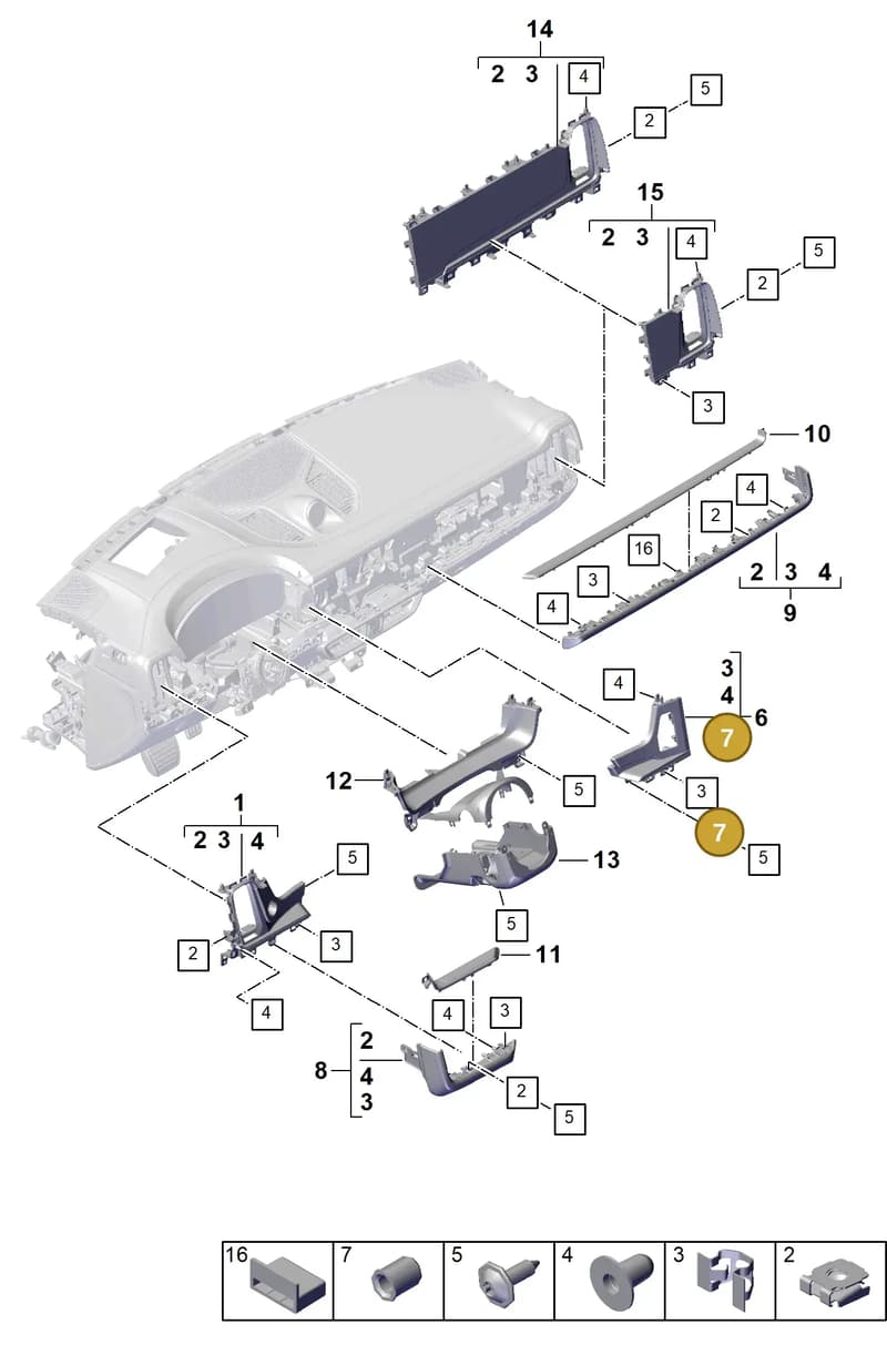 PAF007863 — Porsche Cayenne Coupe (2023-2023) diagram p60809050, position 7