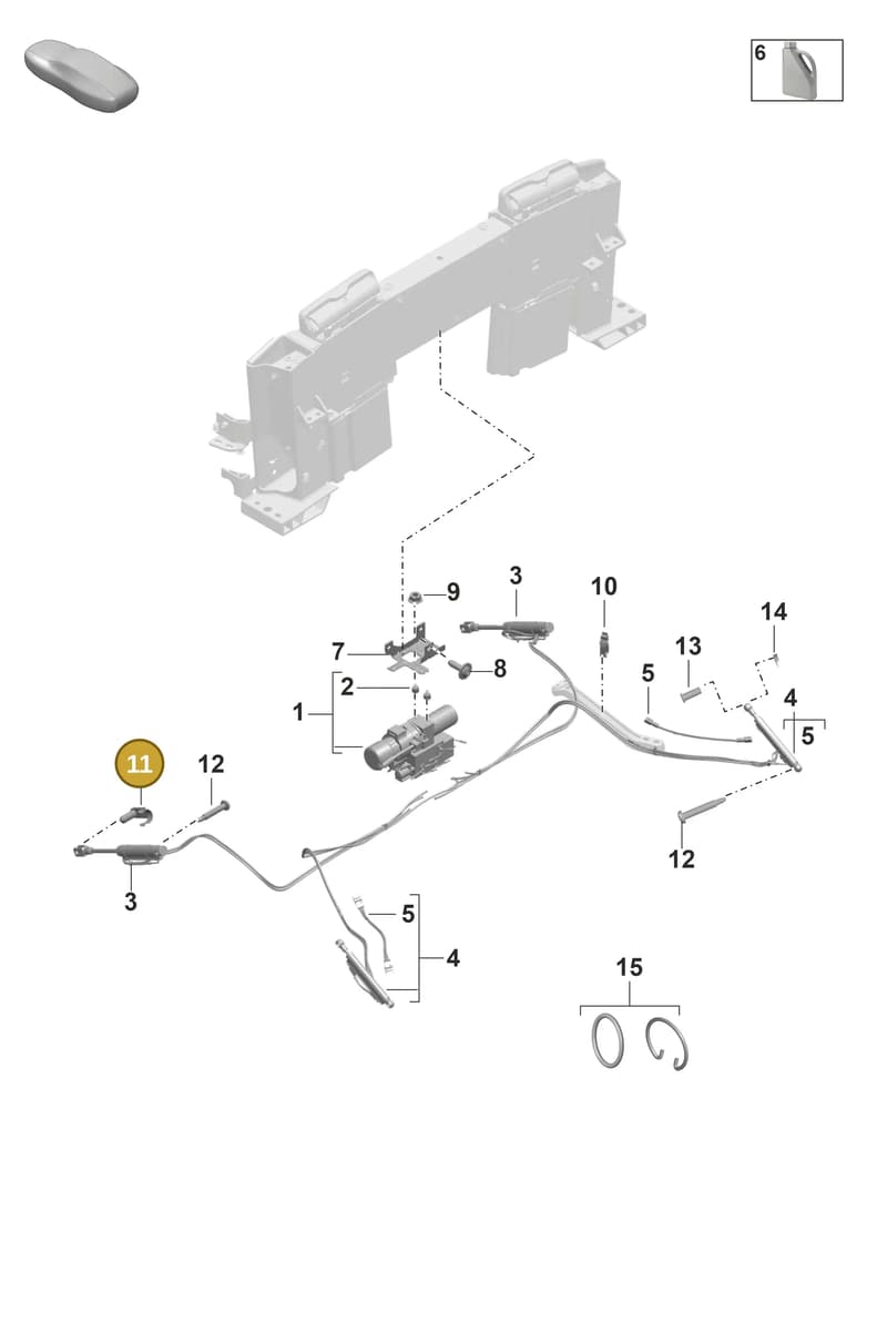 PAF008119 — Porsche 911 (2018-2024) diagram p53811460, position 11