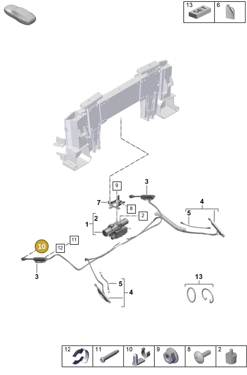 PAF008119 — Porsche 911 (2024-2025) diagram p63811460, position 10