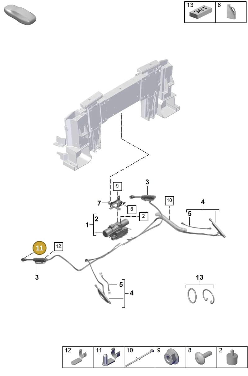 PAF008119 — Porsche 911 (2024-2025) diagram p63811450, position 11