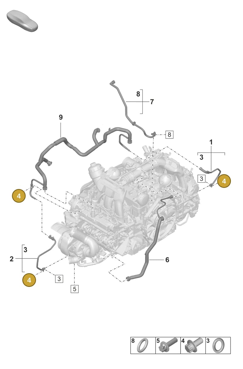 PAF008124 — Porsche 911 (2024-2025) diagram p53107350, position 4
