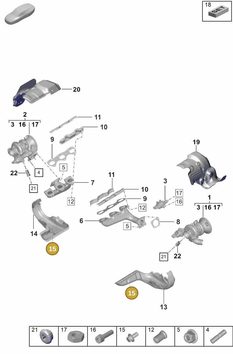 PAF008124 — Porsche 911 (2024-2025) diagram p53202000, position 15