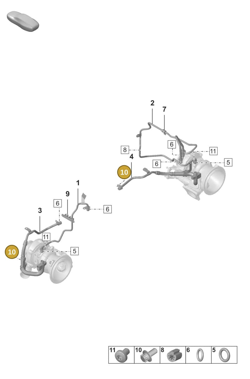 PAF008124 — Porsche 911 (2024-2025) diagram p53202150, position 10