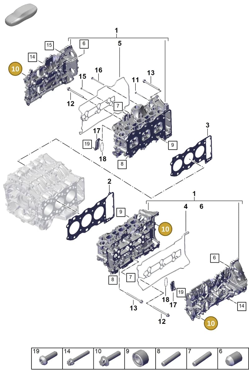PAF008127 — Porsche 911 (2024-2025) diagram p63103050, position 10