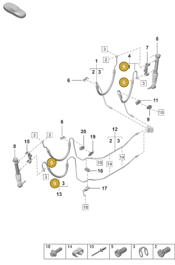PAF008133 — Porsche 911 (2020-2022) diagram p53402120, position 5