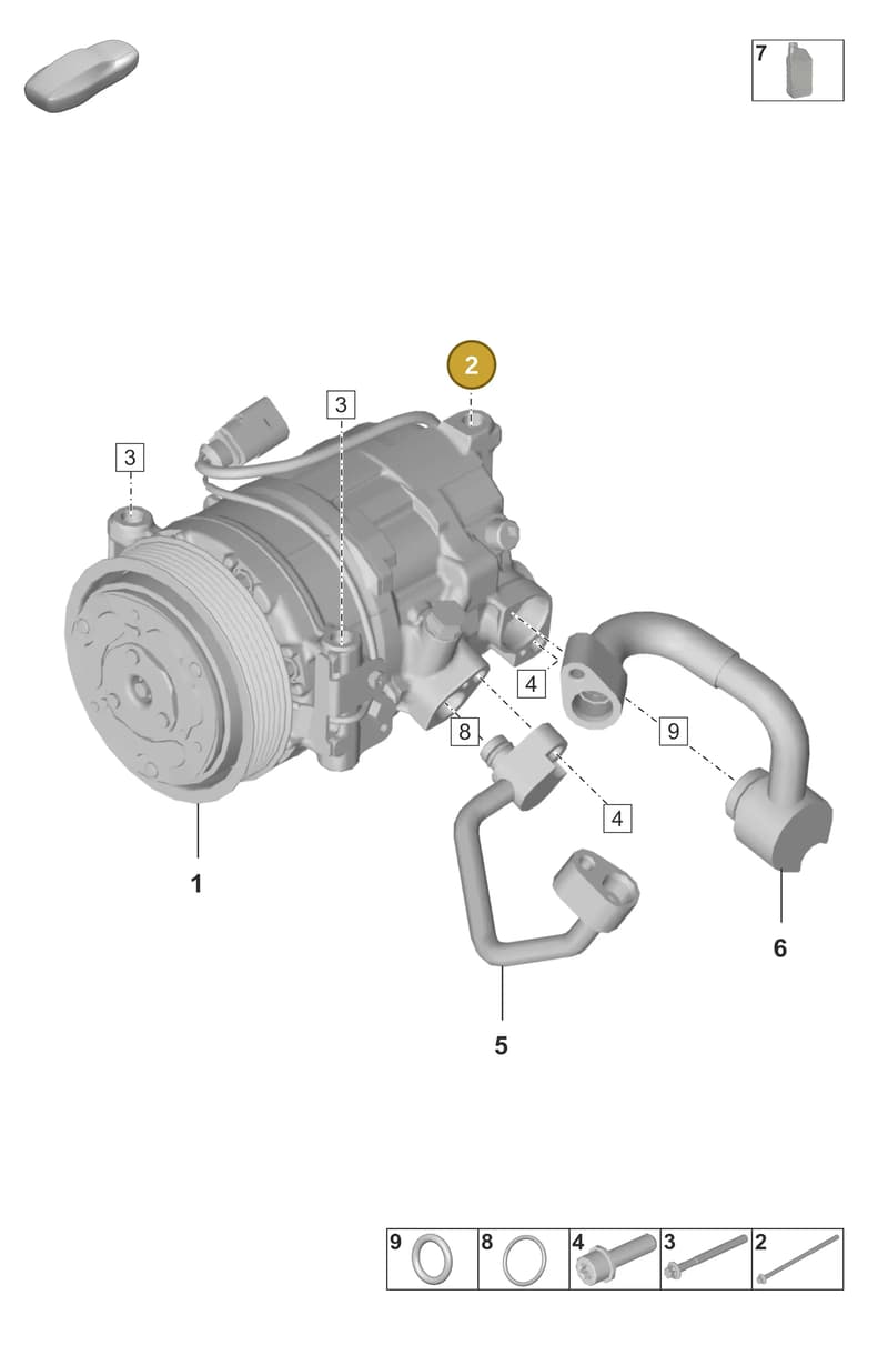 PAF008143 — Porsche 911 (2024-2025) diagram p53814200, position 2
