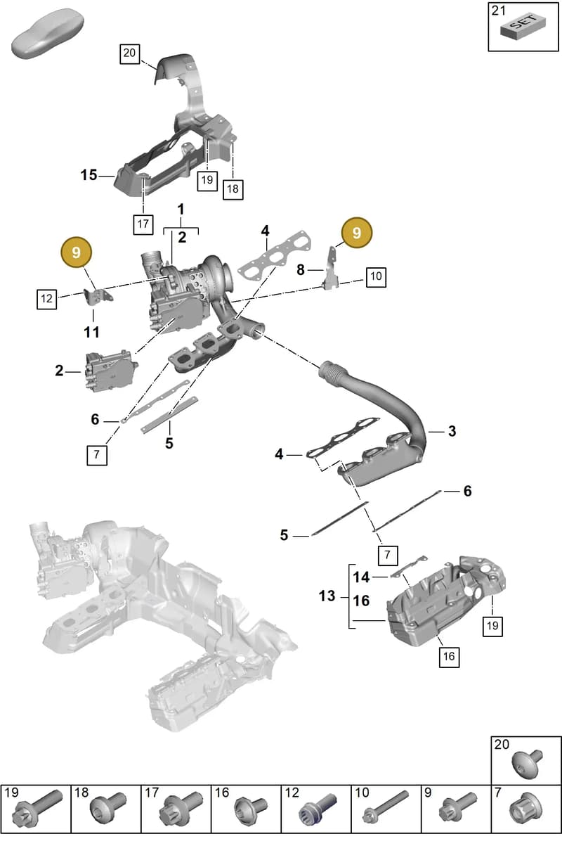 PAF008144 — Porsche 911 (2024-2025) diagram p63202050, position 9