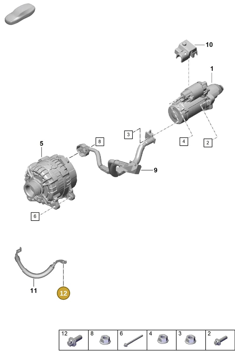 PAF008145 — Porsche Boxster Spyder (2019-2020) diagram p55902050, position 12