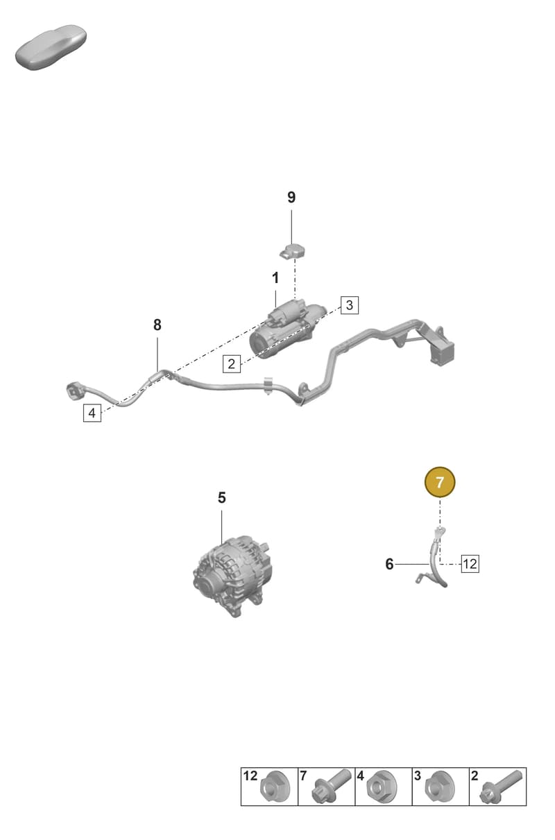 PAF008145 — Porsche 911 (2021-2022) diagram p59902050, position 7