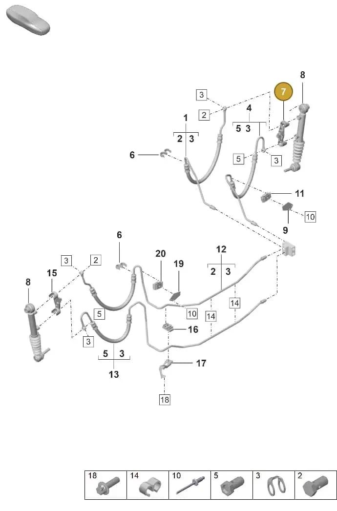 PAF008152 — Porsche 911 (2020-2022) diagram p53402120, position 7