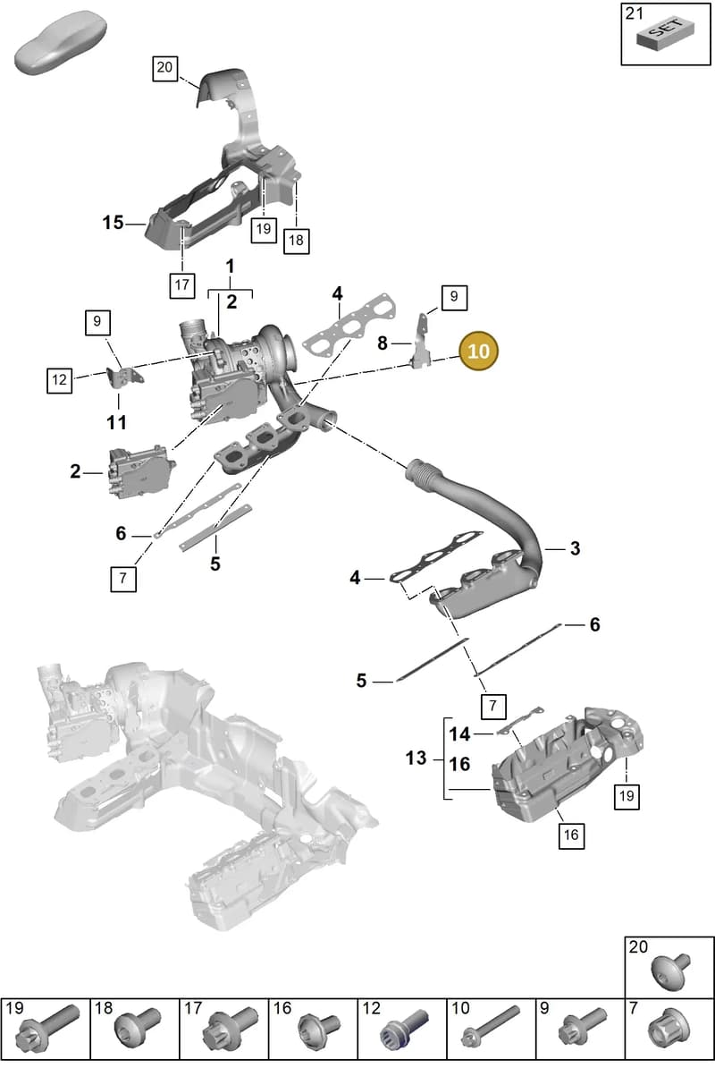 PAF008152 — Porsche 911 (2024-2025) diagram p63202050, position 10
