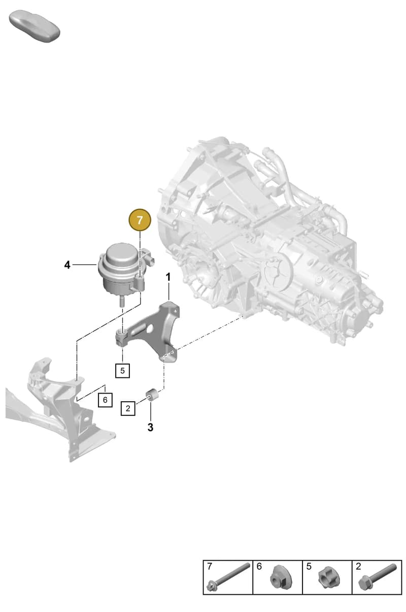 PAF008153 — Porsche Boxster Spyder (2019-2020) diagram p55306000, position 7